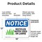 Signmission Recycled Water Used On Lawns, 18 in W x Rectangle, Plastic OS-2PACK-NS-P-1218-L-18006 - alternate 6
